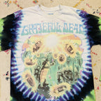 VTG Grateful Dead Liquid Blue Summer Tour ‘98 Turtles Sunflower Tie Dye M Tshirt