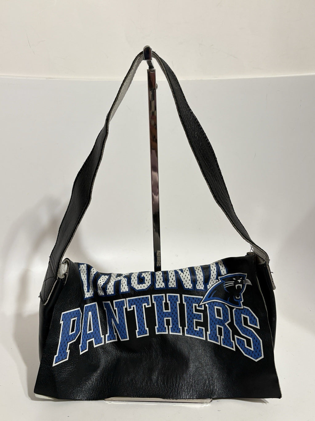 Dolce & Gabbana Black Leather Team Print Bag