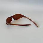 Oakley Mitute Brown Vintage Sunglasses Gorpcore USA Y2K Avantgarde Archive