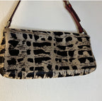 Vintage Pony hair Fendi Baguette Shoulder Bag