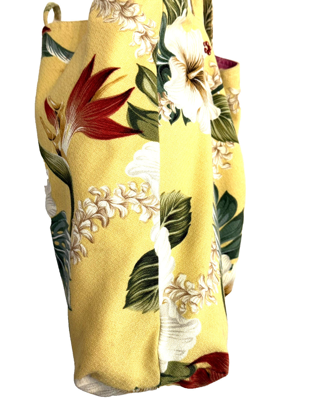 DESIGNER Women's Medium Yellow Multicolor Cotton Reversible Tote