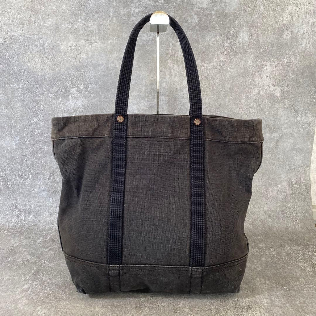 Rare Vintage Polo Ralph Lauren Large Pony Tote Navy black Canvas