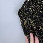 Vintage Niteline Beaded Halter Slip Dress