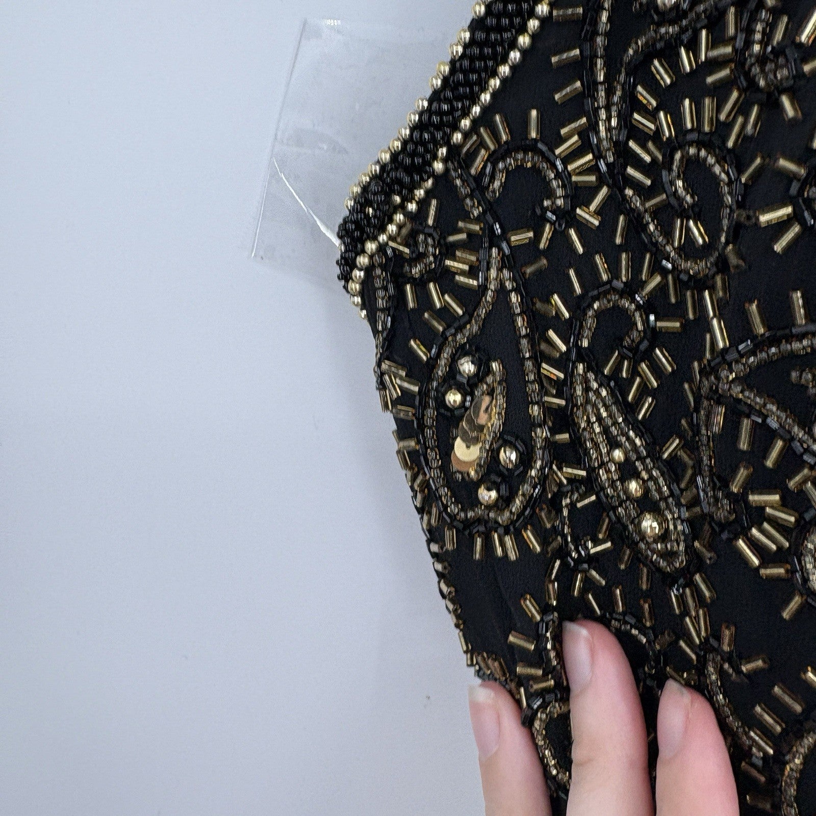 Vintage Niteline Beaded Halter Slip Dress