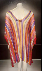 Missoni Vintage Striped Short Caftan Cover Up