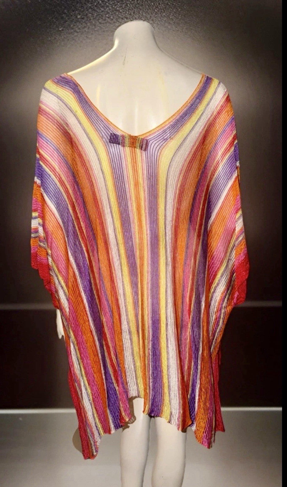 Missoni Vintage Striped Short Caftan Cover Up