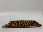 Vtg Christian Dior by John Galliano Leopard Print Pony Hair Clutch Bag