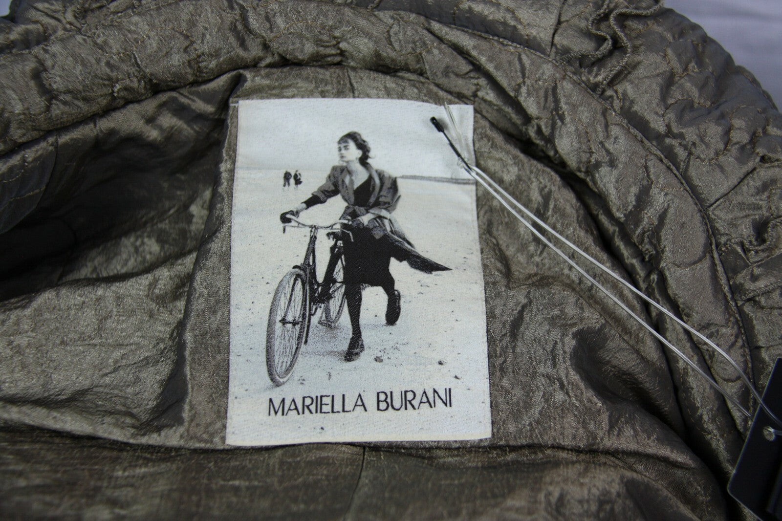 Mariella Burani Gold Winter Jacket Size 10
