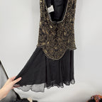 Vintage Niteline Beaded Halter Slip Dress