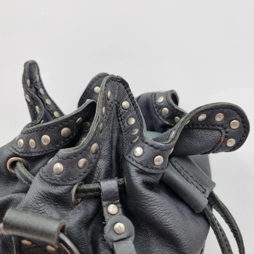 Diesel Vintage Black Leather Shoulder Bag