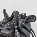 Diesel Vintage Black Leather Shoulder Bag