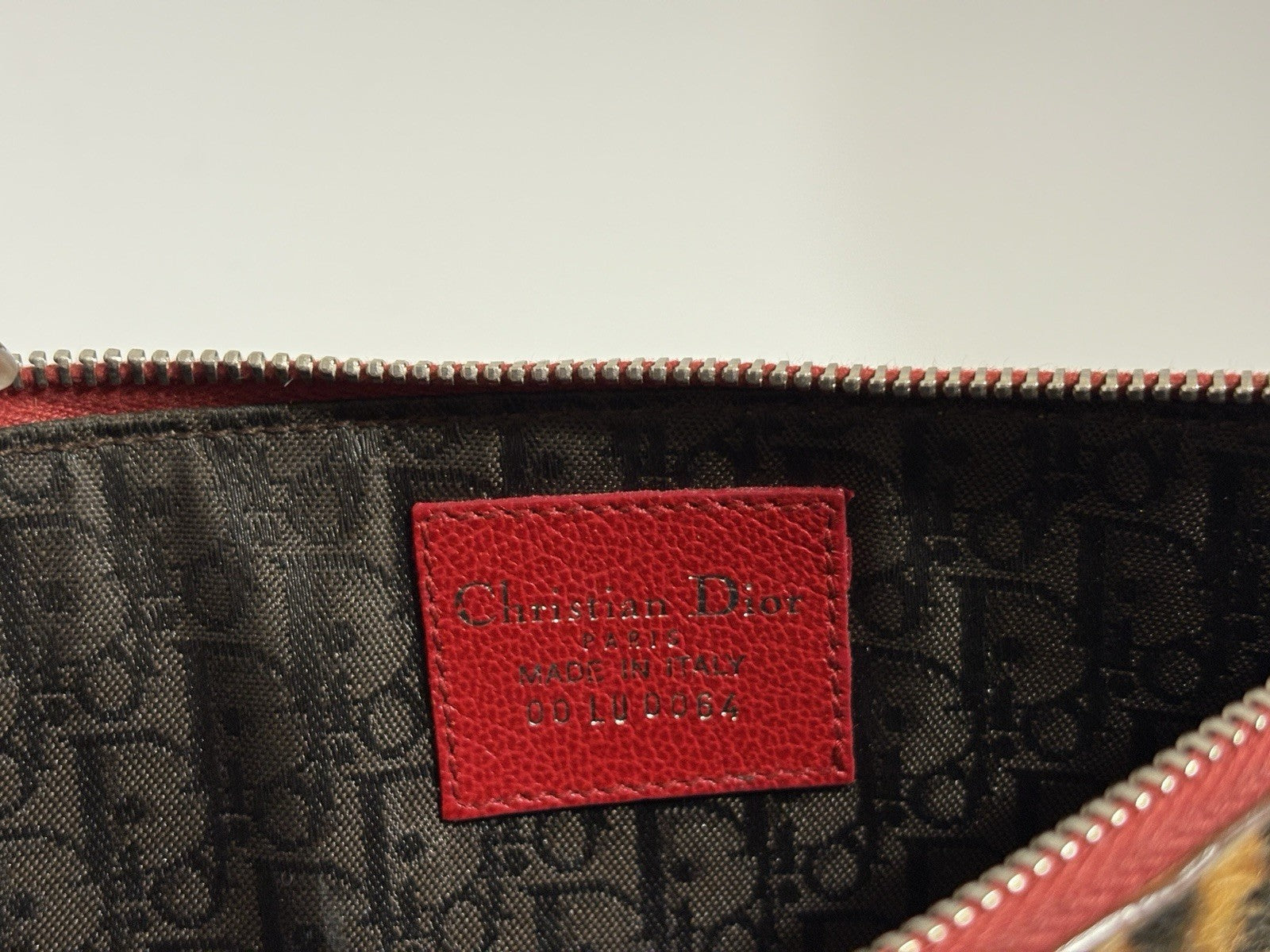 Vtg Christian Dior by John Galliano Leopard Print Pony Hair Clutch Bag