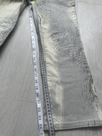Rare Roberto Cavalli Y2K Crocodile Print Sand Pants Vintage Italy Runway Vibe