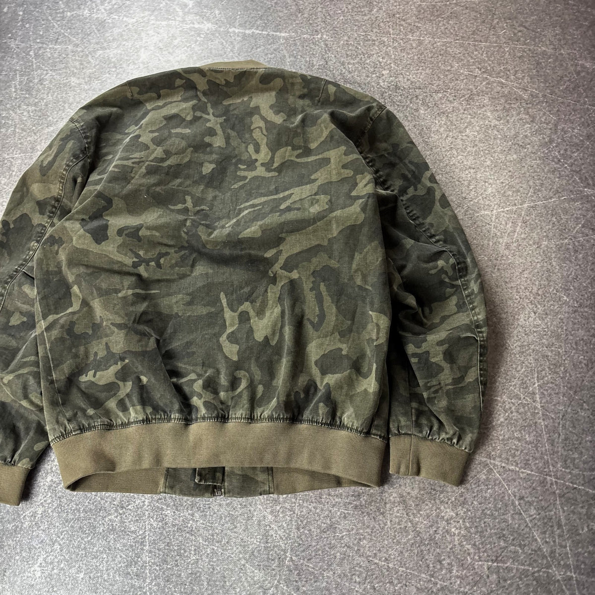 Vintage Camo MA-1 Bomber Jacket