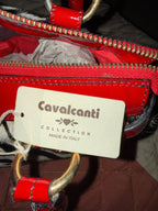 Cavalcanti Black and White Leather Calf Hair Handbag