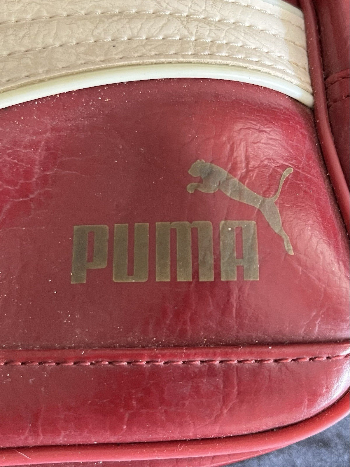Puma 2000s Burgundy Bowling Bag