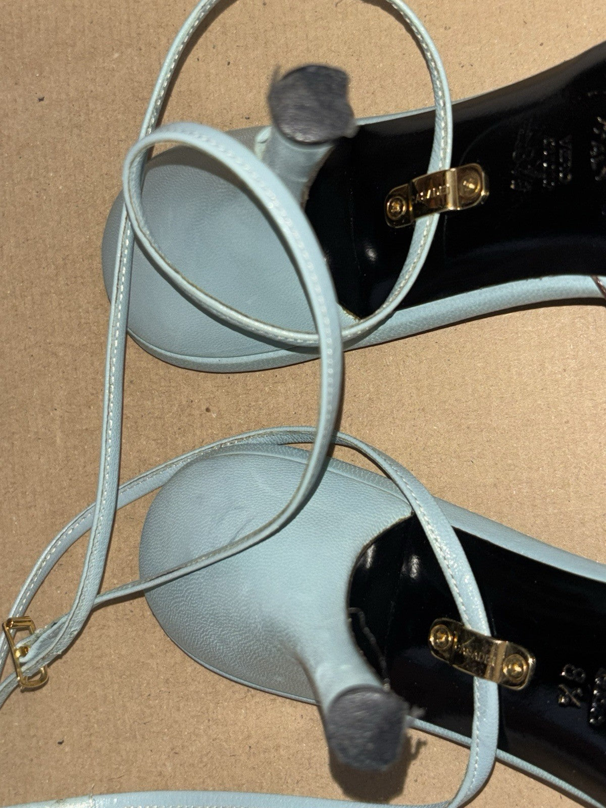 Casadei Vintage Two-Tone Chain-Link Cap-Toe Slingback Pumps