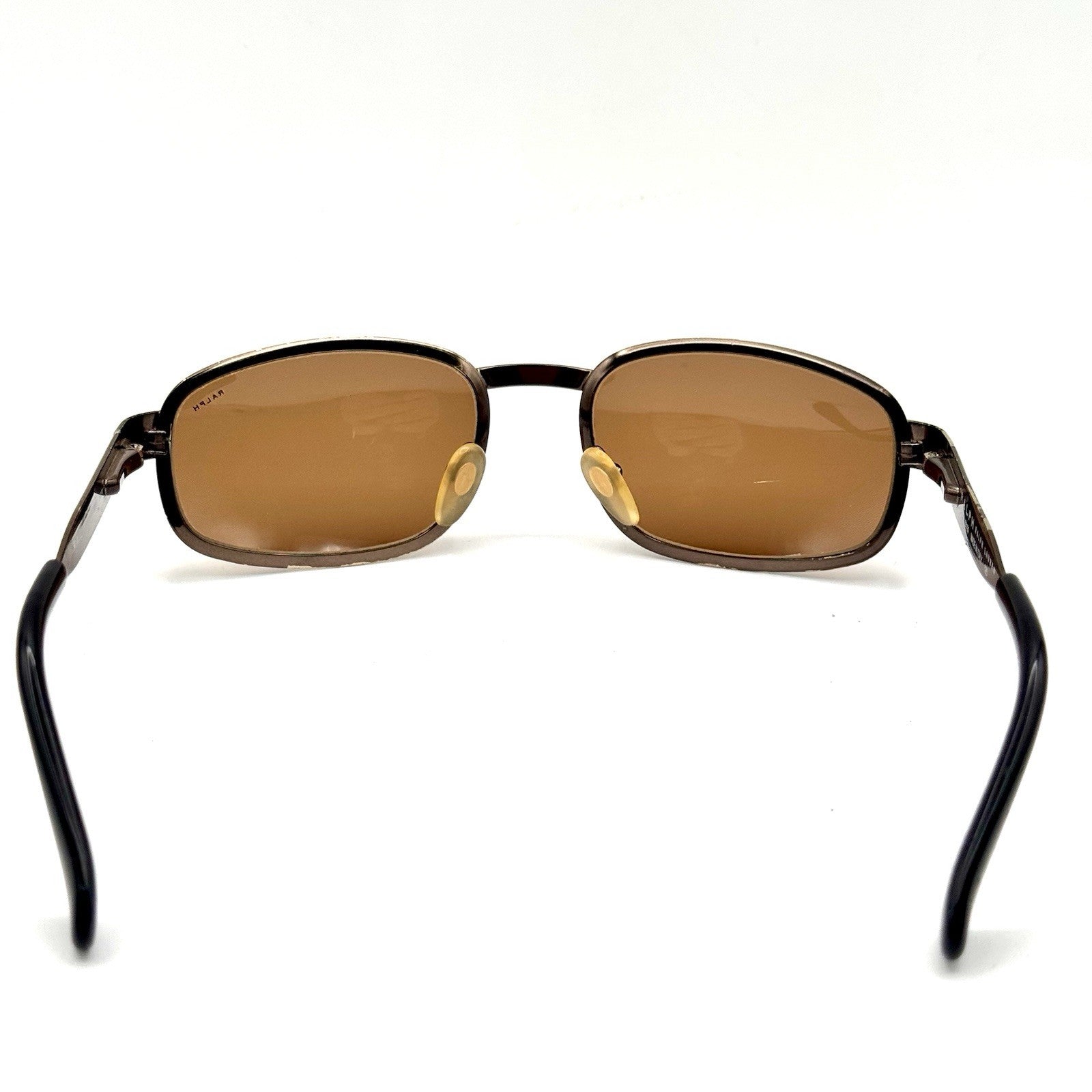Ralph Lauren Oval Sunglasses 912/N/S VTG Brown Metal Designer Frame & Lens 55-20