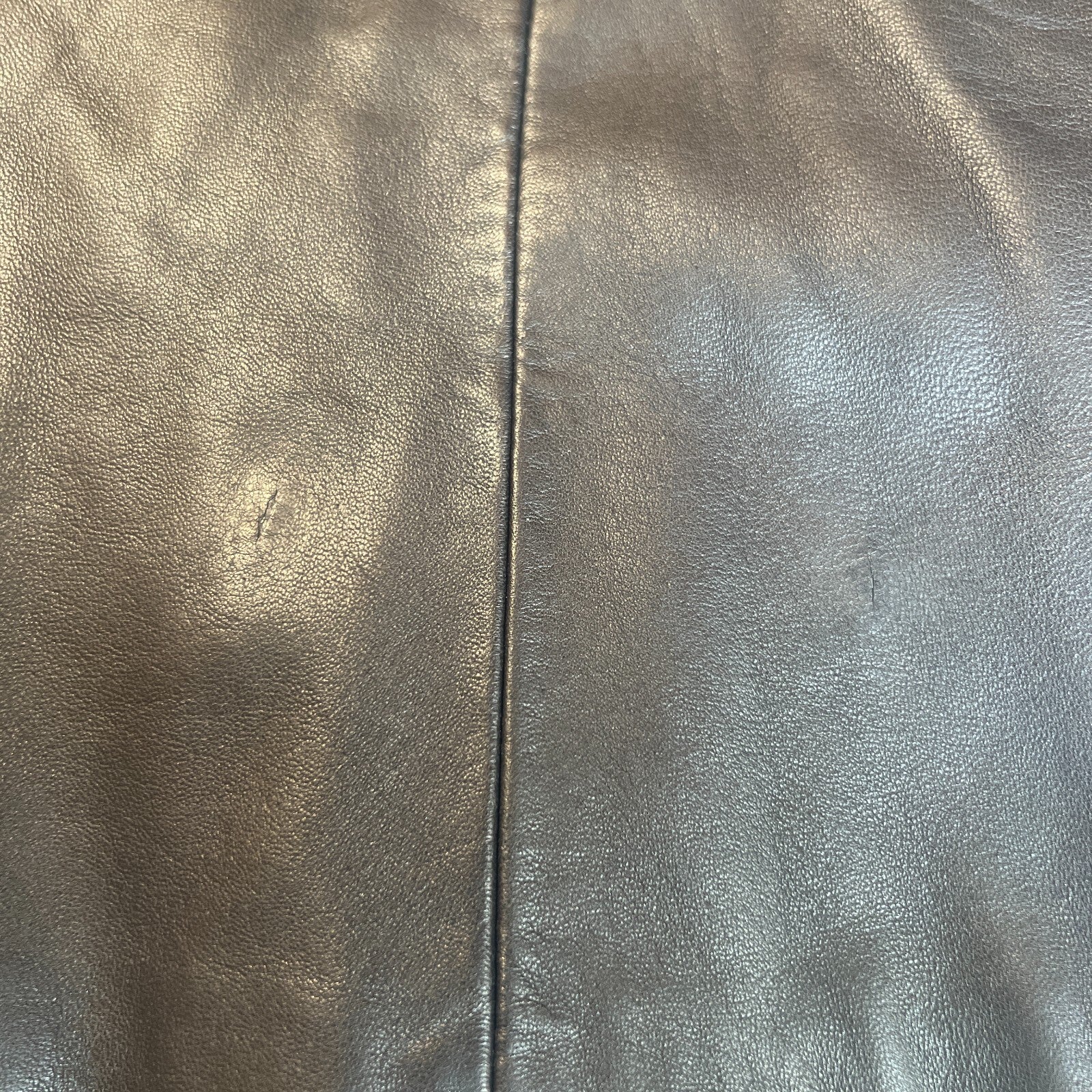 Vintage Black Leather Jacket American Base Womens Small Fitted Biker