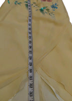 Vintage Cache Yellow Beaded Maxi Dress