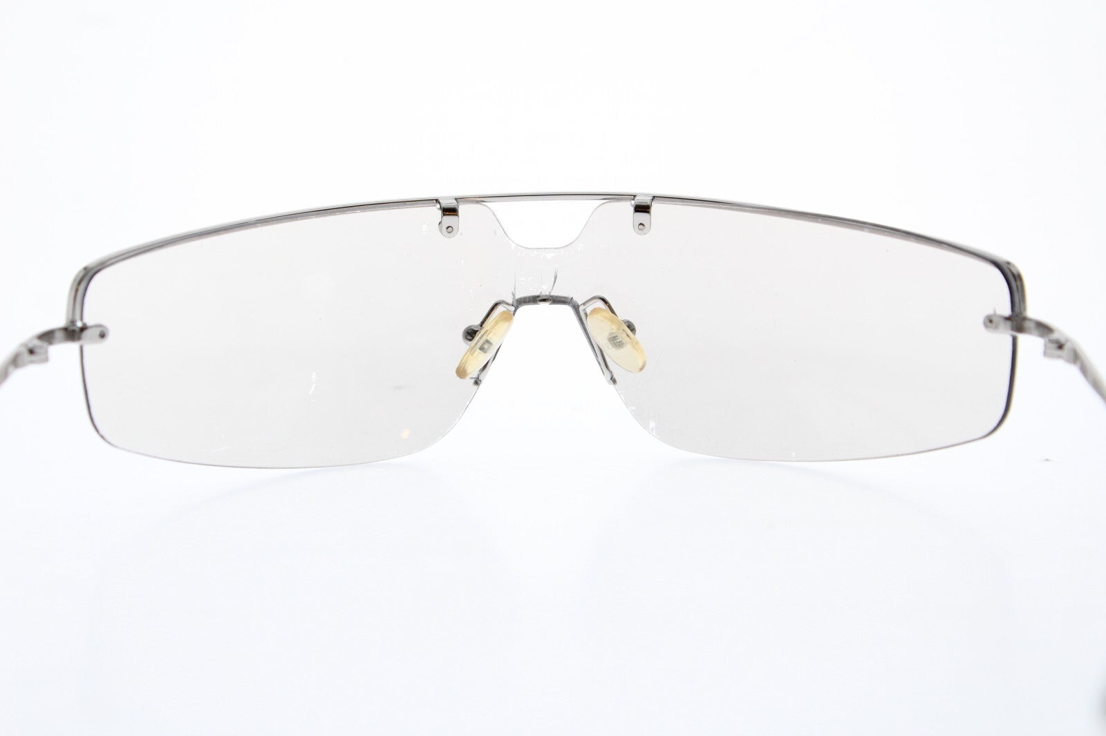 VINTAGE GIANFRANCO FERRE GF58703  SHIELD METAL SUNGLASSES 120 MM ITALY