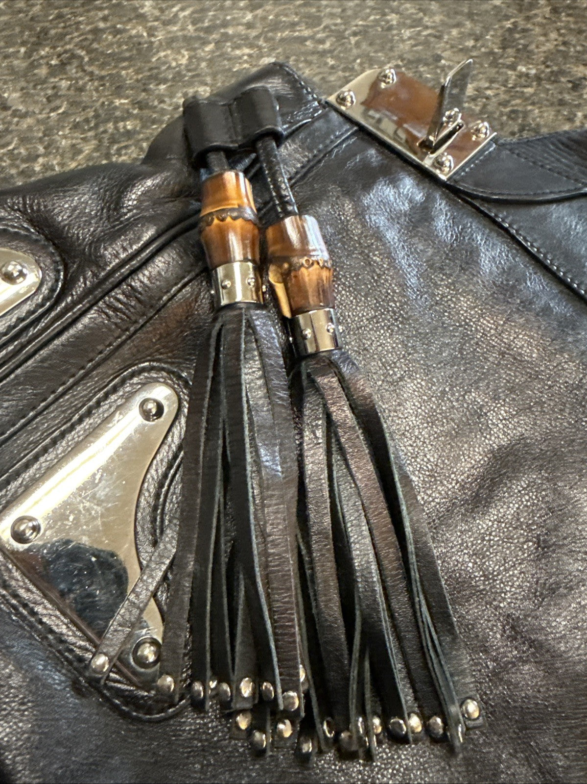 Gucci  Leather Indy Hobo Bag