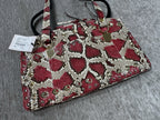 Gucci Python Arli Bag Purse Handbag Rock Red Snakeskin Exotic Studs w Tags