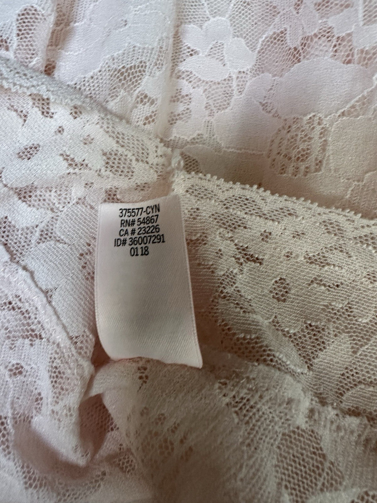 Victorias Secret Lace Chemise Pink Lingerie Slip Dress Babydoll Sheer Coquette M