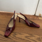 Vintage Snakeskin Kitten Heels
