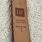 Vintage Gap Genuine Leather Red Pony Hair Textured Belt Size S/M