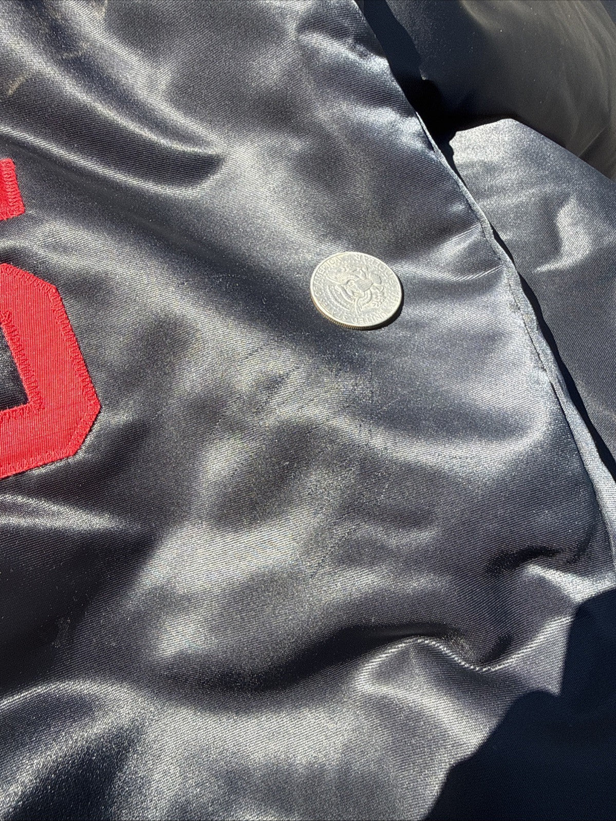 Starter Chalk Line 1980s San Francisco 49ers Black Satin Jacket XXL