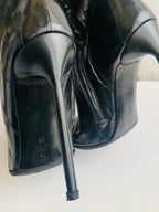 Gianmarco Lorenzi Women Boots  High Heels Eel leather Italian Boots Size 38