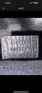 Black Gucci shoulder bag 2003 Tom Ford horsebit detail