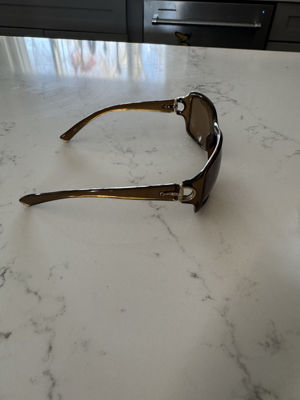 GUCCI Y2K GG2575/S Tortoise Brown Transparent Horsebit Sunglasses