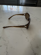 GUCCI Y2K GG2575/S Tortoise Brown Transparent Horsebit Sunglasses