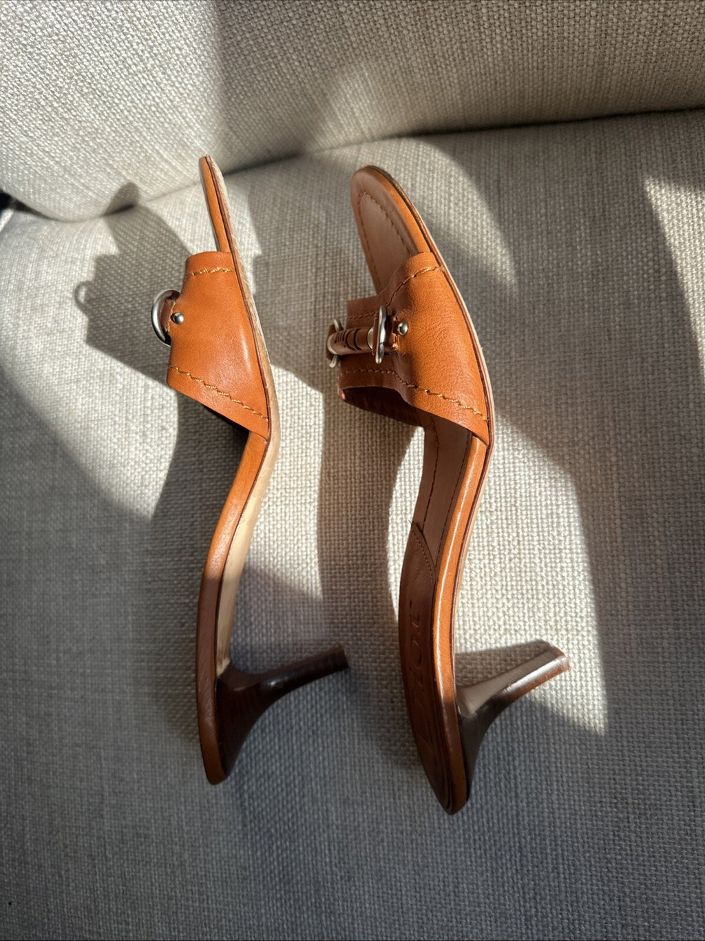 Dior Vintage Brown Leather Sandals Size 39 EU Woman’s 7.5-8 US size