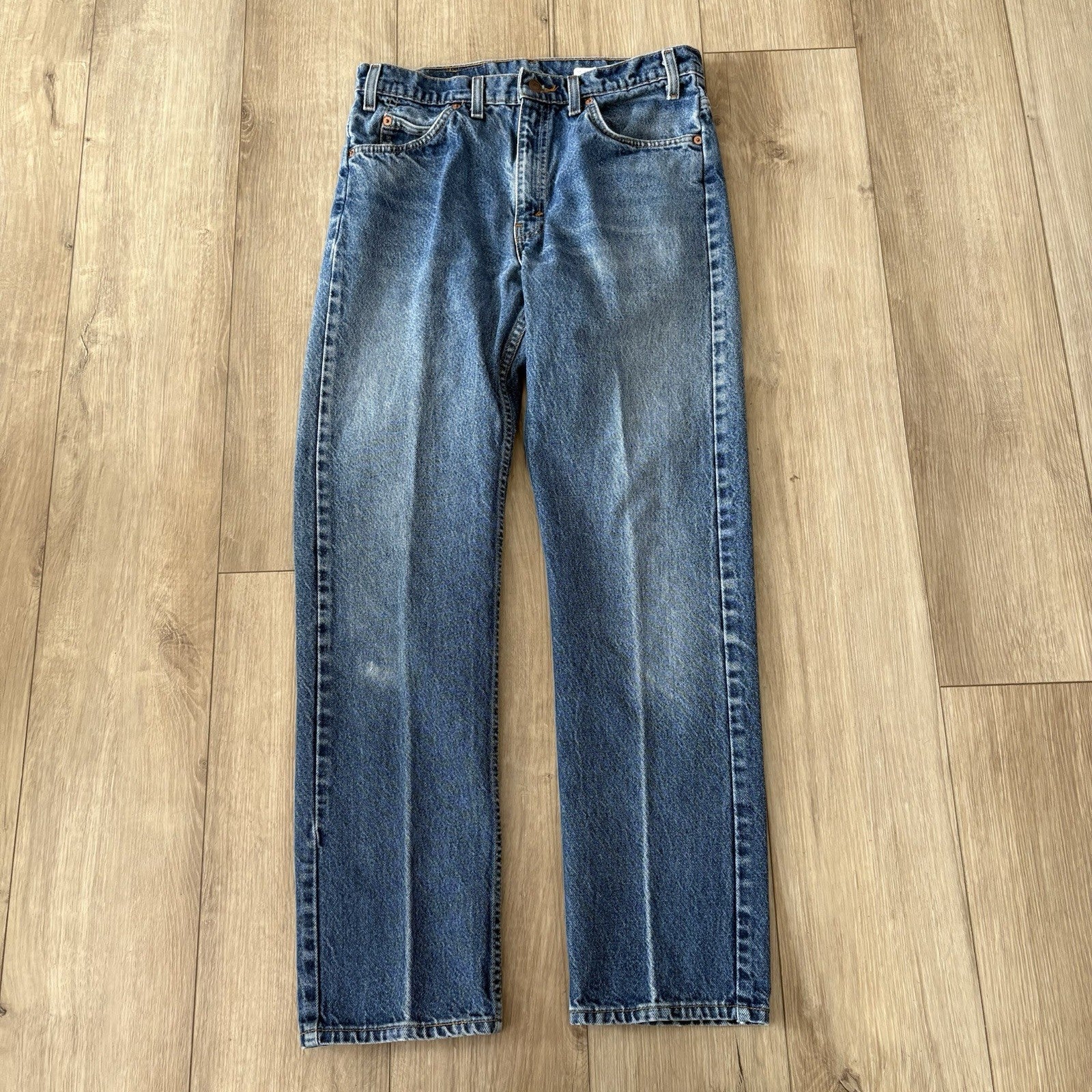 Vintage Levi’s 505 Orange Tab Denim USA Made (40505-0215) Size W 34 L 32