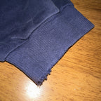 Vintage Adidas Hoodie Sz Large Center Logo Spellout Navy Embroidered Distressed