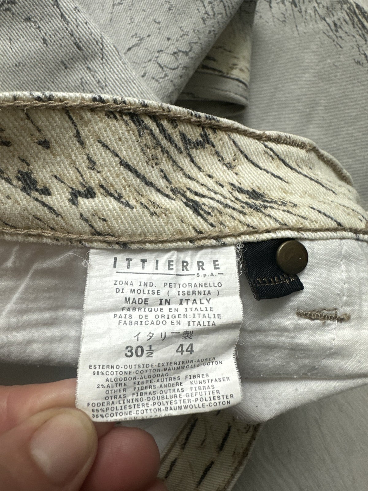 Rare Vintage Roberto Cavalli Crocodile Print Sand Pants
