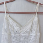 Victoria’s Secret Y2K White Lace Babydoll Slip Dress Nightgown M Coquette Fairy