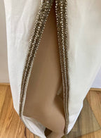 STELLA MCCARTNEY OFF THE SHOULDER SIDE SLIT DRESS SZ IT 38:MRSP: $3560