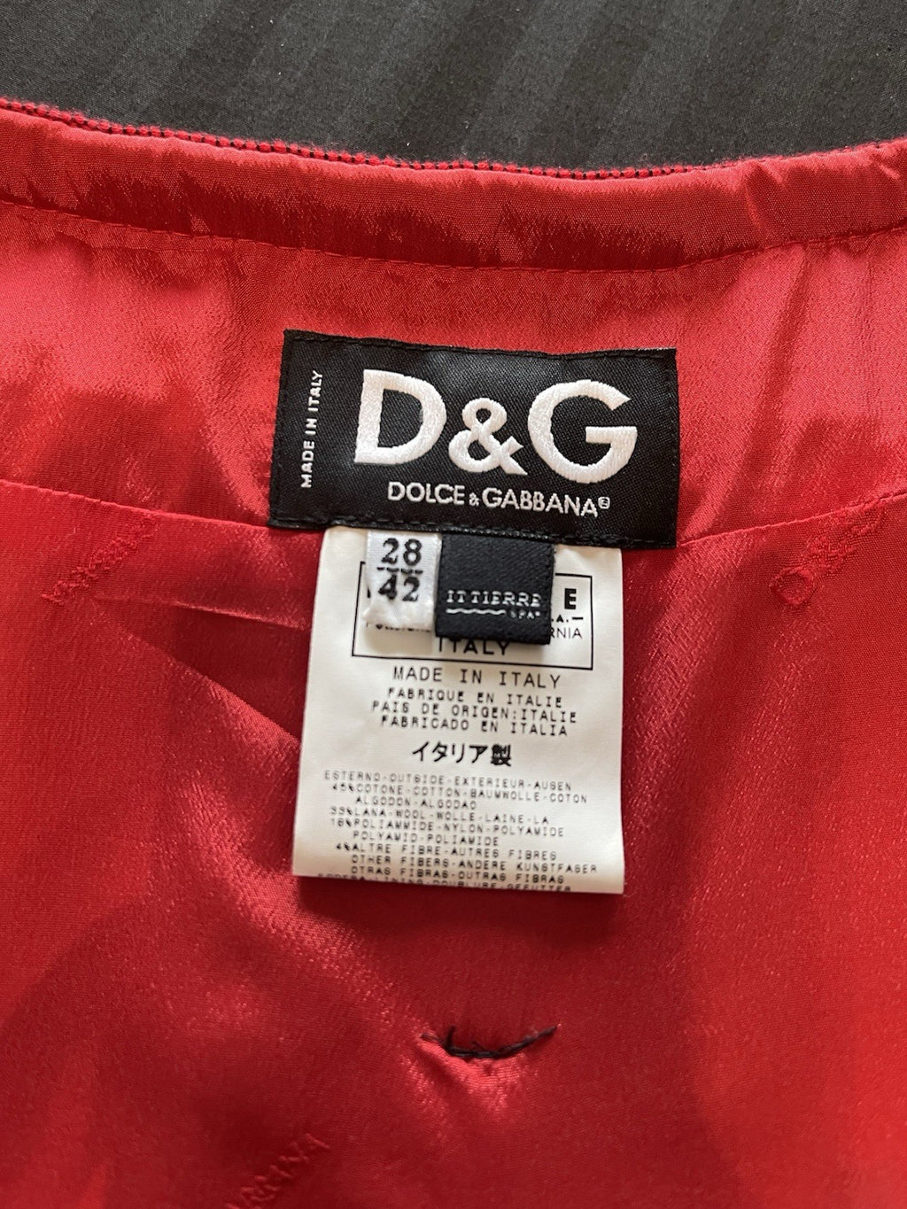 Dolce & Gabbana Vintage Dirndl Outfit Jeans and Bustier Vest Size 42