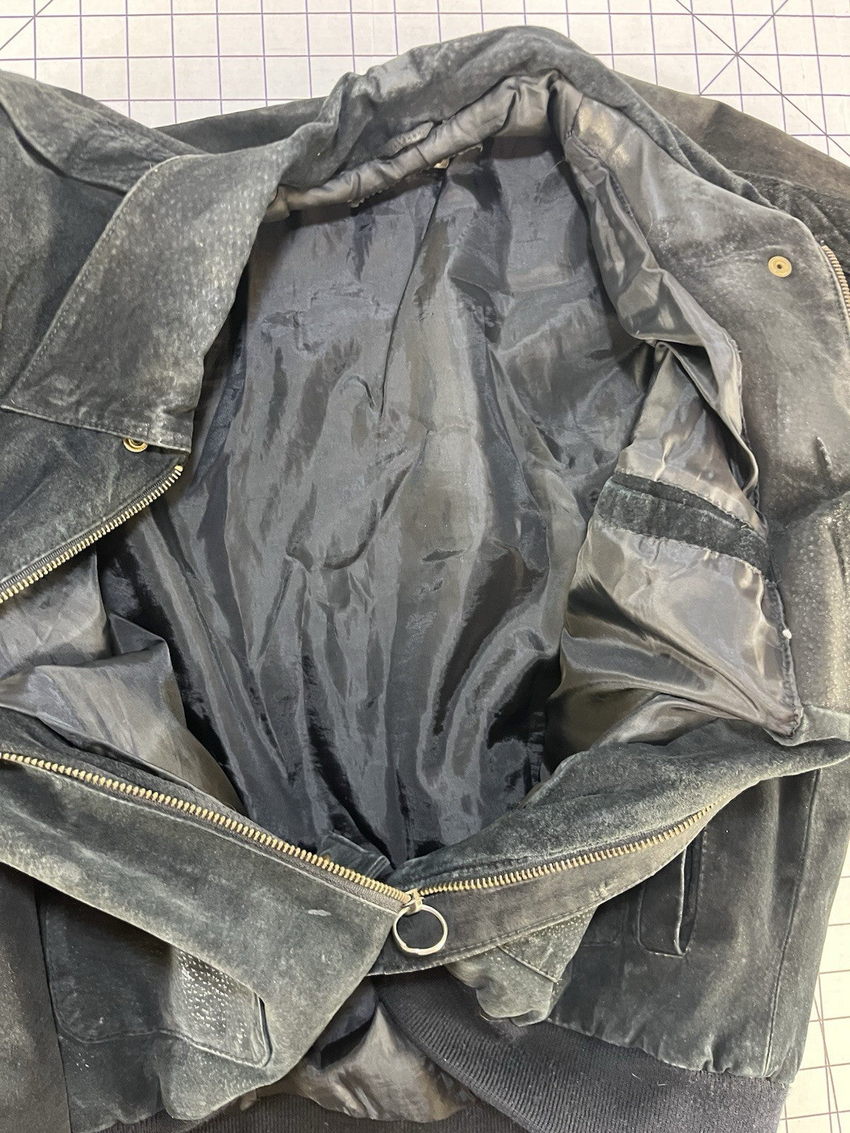 VTG 90s Global Identity GIII Leather 80s Aviator Bomber Flight Jacket M Retro