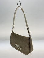 DIOR Malice Pearl Beige Khaki Canvas Shoulder Bag