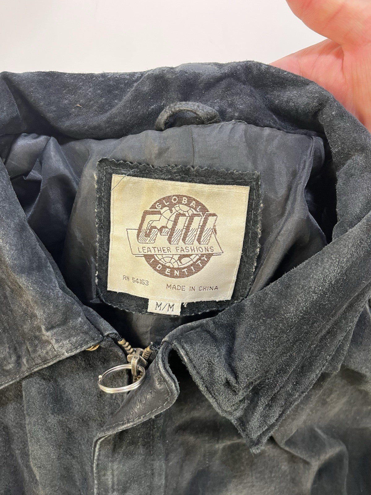 VTG 90s Global Identity GIII Leather 80s Aviator Bomber Flight Jacket M Retro