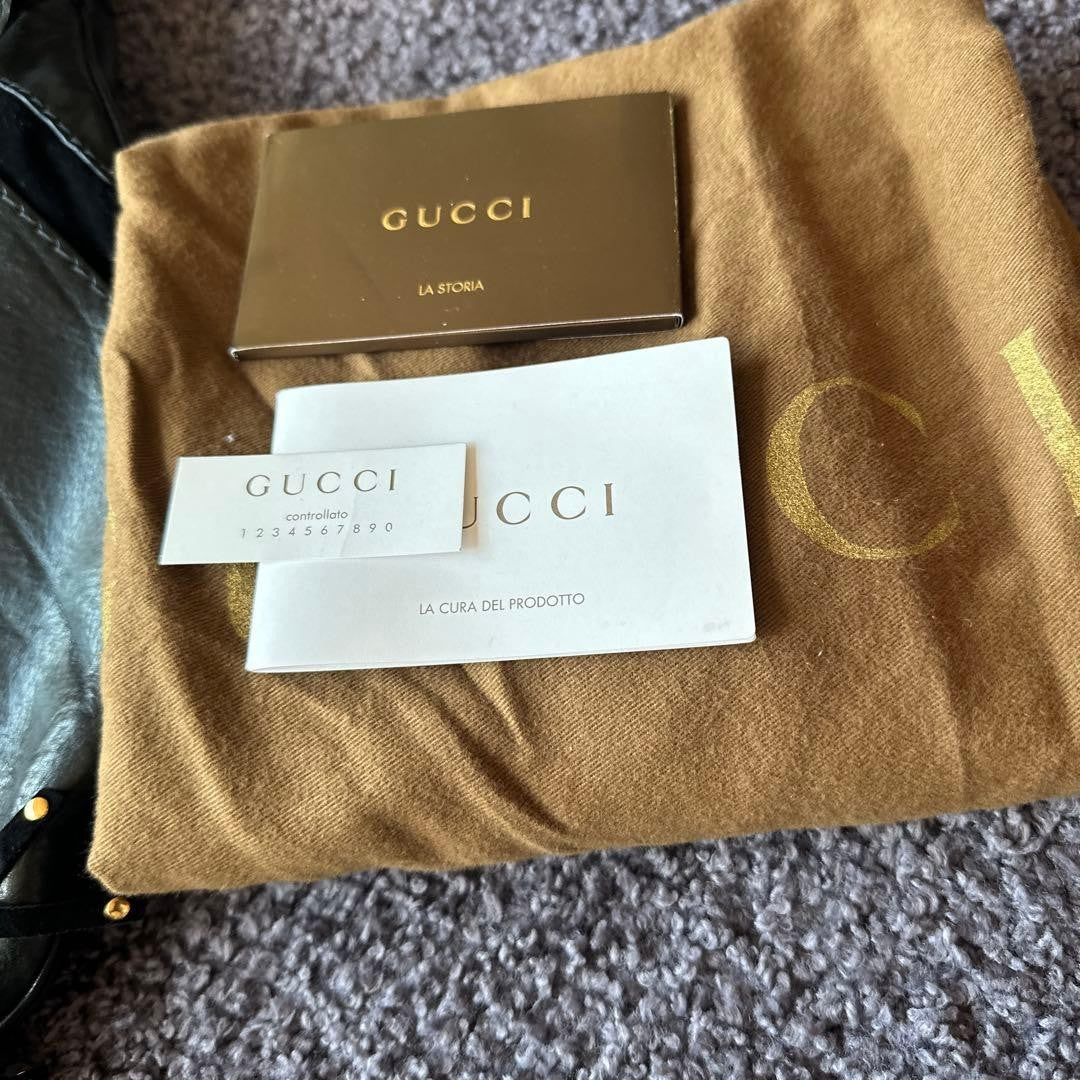 GUCCI Leather Babouska Indy Hobo Bag 19549