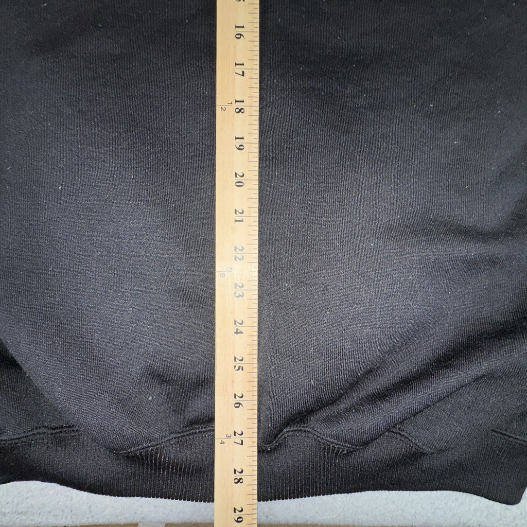 VTG 90s Adidas Hoodie Men Large Black Gold Stripes Athletic Pullover Made In USA
