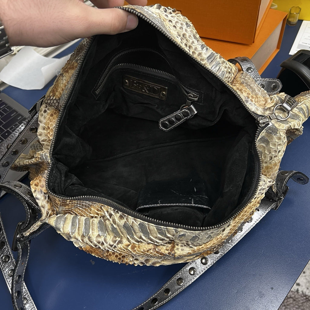 Be & D Snake Skin Shoulder Bag