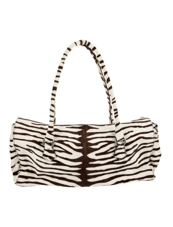 Prada Pony Hair Zebra Shoulder Bag