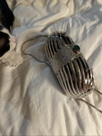Judith Leiber  Signed C. 1960 Crystal Encrusted Minaudiere  Clutch Jewel Clasp